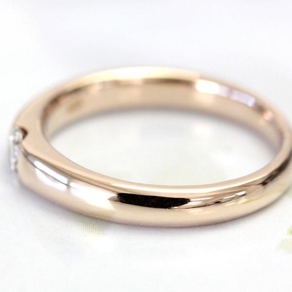 ダイヤモンド リング レディース 指輪 ダイヤ プラチナ pt900 18金 18k K18 ゴールド ブラウンダイヤ 0.15ct ストレートの画像