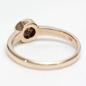 リング レディース 指輪 18金 18k K18 ゴールド ダイヤモンド アミュレット マルチカラー 0.14ct カラットの画像