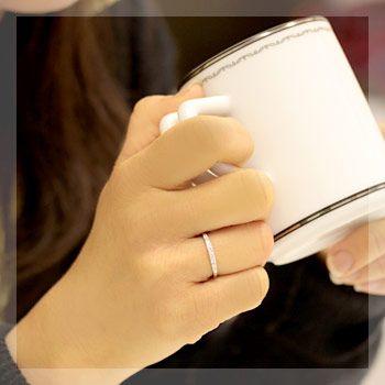 エタニティリング ダイヤモンド 0.16ct レディース 指輪 リング 18金 18k K18 ゴールド エタニティ ダイヤリング ハーフエタニティ グラデーション 文字入れ不可 |  | 01