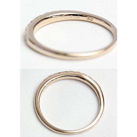 エタニティリング ダイヤモンド 0.16ct レディース 指輪 リング 18金 18k K18 ゴールド エタニティ ダイヤリング ハーフエタニティ グラデーション 文字入れ不可 |  | 02