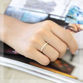 エタニティリング ダイヤ ダイヤモンド 0.3ct レディース 指輪 リング 18金 18k K18 エタニティ ダイヤリング H＆C カラット ハーフエタニティ 鑑別書付き |  | 01