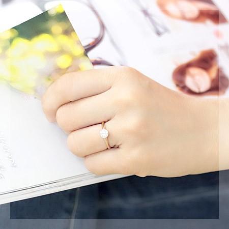 ダイヤモンド リング ダイヤ レディース 指輪 18金 18k K18 ゴールド ブラウンダイヤ 0.5ct カラット SIクラスアップ品質の画像