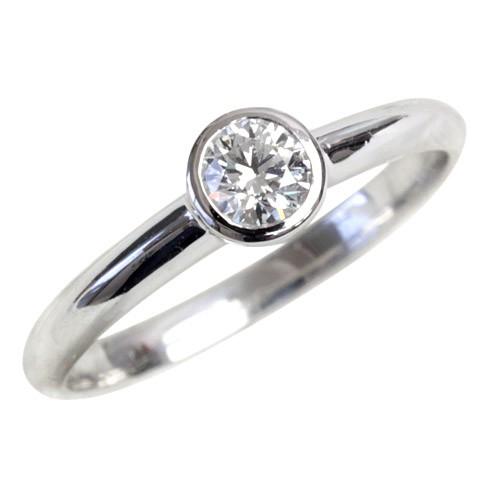 ダイヤモンド リング レディース 指輪 ダイヤ 18金 18k K18 ゴールド 0.2ct ストレート H＆C SIクラスアップ品質の画像