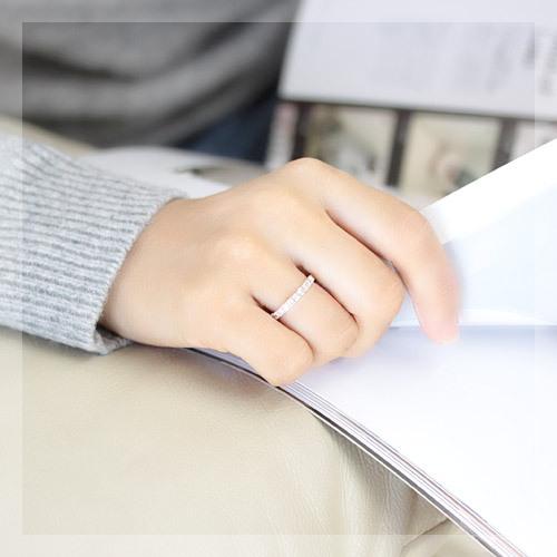 エタニティリング ダイヤモンド 0.5ct レディース 指輪 リング