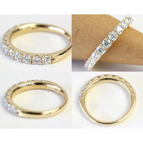 エタニティリング ダイヤモンド 0.7ct レディース 指輪 リング プラチナ 18金 18k K18 エタニティ ダイヤリング H＆C ハーフエタニティ 鑑別書付き |  | 03