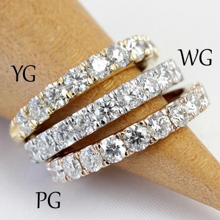 エタニティリング ダイヤモンド 1.0ct レディース 指輪 リング プラチナ 18金 18k K18 エタニティ ダイヤリング H＆C ハーフエタニティ 鑑別書付き |  | 03