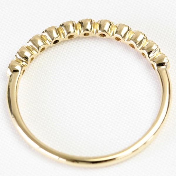 エタニティリング ダイヤモンド 0.1ct レディース 指輪 リング 18金 18k K18 K10 10金 ゴールド エタニティ ダイヤリング ハーフエタニティ ミル打ち 11石 |  | 05