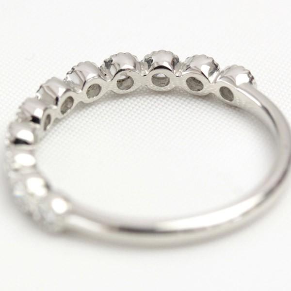 エタニティリング ダイヤモンド 0.3ct レディース 指輪 リング プラチナ pt950 H＆C エタニティ ダイヤリング ハーフエタニティ ミル打ち 11石の画像