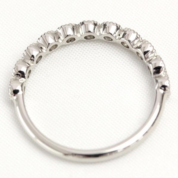 エタニティリング ダイヤモンド 0.3ct レディース 指輪 リング プラチナ pt950 H＆C エタニティ ダイヤリング ハーフエタニティ ミル打ち 11石の画像