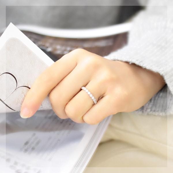 エタニティリング ダイヤモンド 0.3ct レディース 指輪 リング 18金 18k K18 エタニティ ダイヤリング H＆C カラット ハーフエタニティ ミル打ち 11石 |  | 01