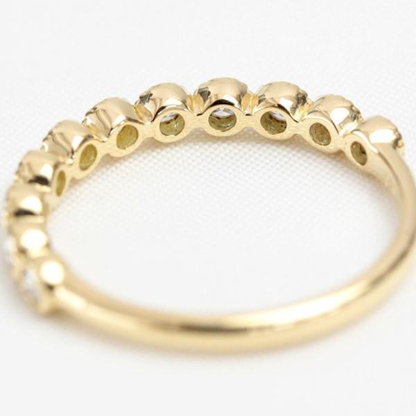 エタニティリング ダイヤモンド 0.3ct レディース 指輪 リング 18金 18k K18 エタニティ ダイヤリング H＆C カラット ハーフエタニティ ミル打ち 11石 |  | 04