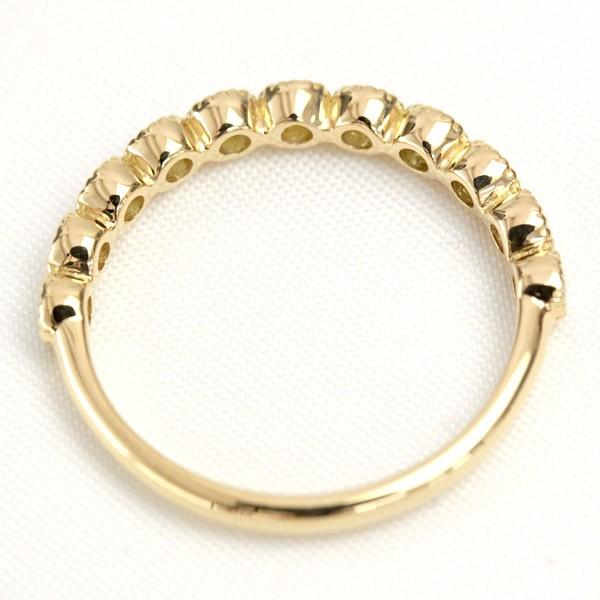 エタニティリング ダイヤモンド 0.3ct レディース 指輪 リング 18金 18k K18 エタニティ ダイヤリング H＆C カラット ハーフエタニティ ミル打ち 11石 |  | 05