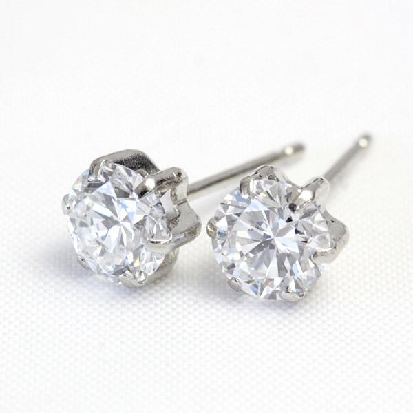 ピアス ダイヤモンド ダイヤ レディース プラチナ Pt900 K18YG ラボグロウンダイヤモンド Lab Grown Diamond 1ペア 1.0ct スタッド シンプルの画像