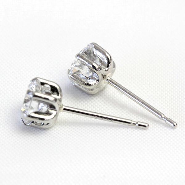 ピアス ダイヤモンド ダイヤ レディース プラチナ Pt900 K18YG ラボグロウンダイヤモンド Lab Grown Diamond 1ペア 1.0ct スタッド シンプルの画像