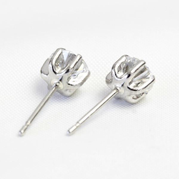 ピアス ダイヤモンド ダイヤ レディース プラチナ Pt900 K18YG ラボグロウンダイヤモンド Lab Grown Diamond 1ペア 1.0ct スタッド シンプルの画像