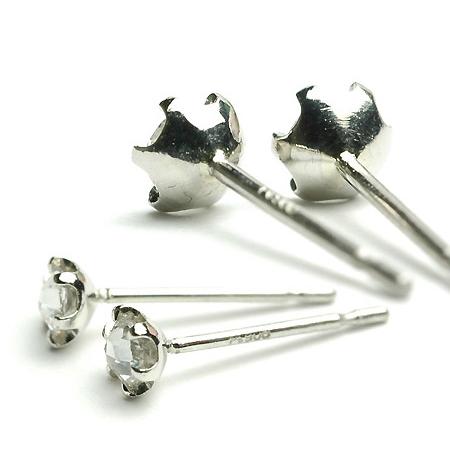 ピアス ダイヤモンド 一粒 レディース プラチナ pt900 ダイヤ ローズ