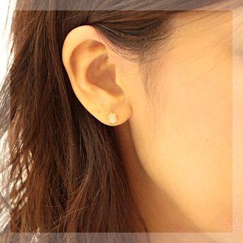ピアス レディース オパール 18金 18k K18 ゴールド エチオピア産 