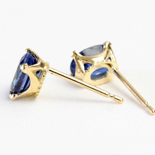 ピアス レディース カイヤナイト 18金 18k K18 ゴールド オーバル 