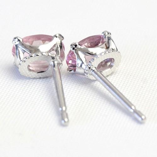 モルガナイト ピアス レディース 18金 18k K18 ゴールド 4月 ピンクアクアマリン オーバルカット_6