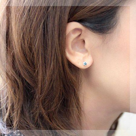 ピアス ダイヤモンド レディース 18金 18k K18 ゴールド ダイヤピアス 