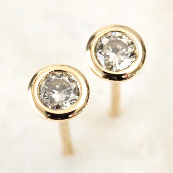 ピアス ダイヤモンド ダイヤ 一粒 レディース プラチナ pt900 18金 18k