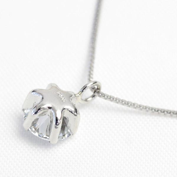 プラチナ ダイヤモンド ネックレス 0.5ct 一粒 ダイヤ ラボグロウン