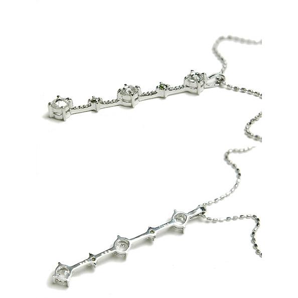 K18WG ダイヤモンドネックレス　ローズカットダイヤモンド 18金 ダイヤ ダイヤモンド ネックレス レディース K18 18金 WG ホワイトゴールド