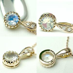 ペンダントトップ レディース ロイヤルブルームーン × ダイヤモンド 18金 18k K18 ゴールド ダイヤ_2