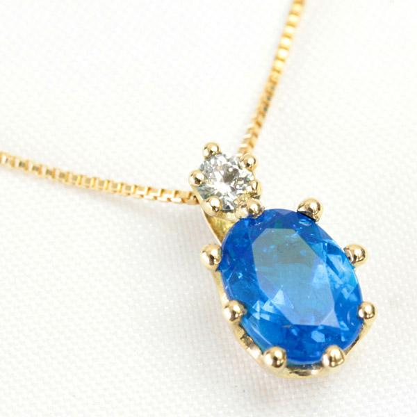 ペンダントトップ レディース 18金 18k K18 コバルトブルー