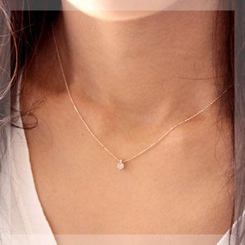 ダイヤモンド ネックレス レディース ダイヤ 一粒 18金 18k K18 0.2ctアップ カラット シャンパンブラウンダイヤ |  | 01