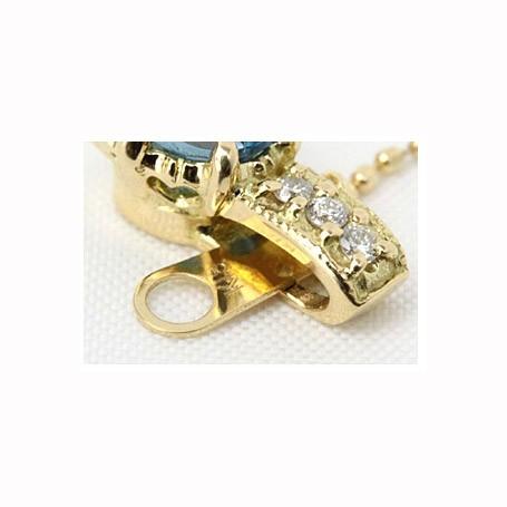 ペンダントトップ レディース 18金 18k K18 ゴールド ペリドット × ダイヤモンド エレガンス_4