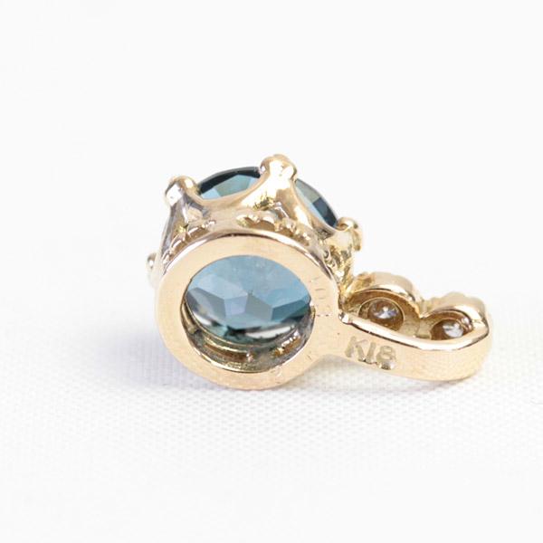 ペンダントトップ ロンドンブルートパーズ レディース 18金 18k K18