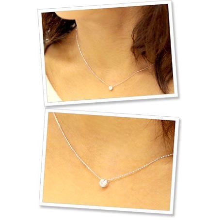 ダイヤモンド ネックレス 一粒 レディース ダイヤネックレス プラチナ 18金 18k K18 ゴールド 0.13ct カラット ハートの画像