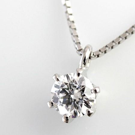 ダイヤモンドネックレス ダイヤネックレス レディース ダイヤモンド プラチナ 一粒 0.3カラット_1