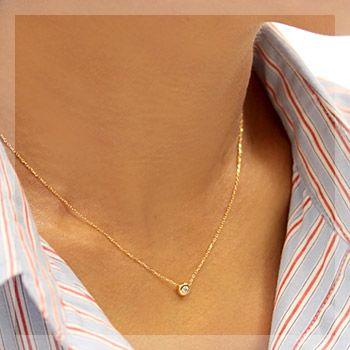 ダイヤモンドネックレス ダイヤ 18k 18金 K18 レディース 0.15ct カラット |  | 01