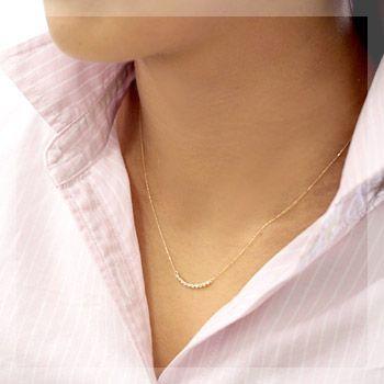 ダイヤモンド ダイヤ ネックレス レディース 18金 18k K18 0.1ct