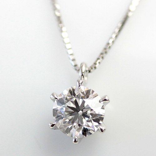 ダイヤモンド ネックレス 一粒 レディース ダイヤネックレス プラチナ