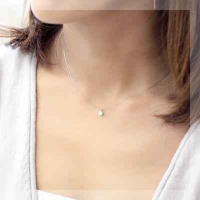 ダイヤモンド ネックレス 一粒 レディース ダイヤネックレス H＆C  