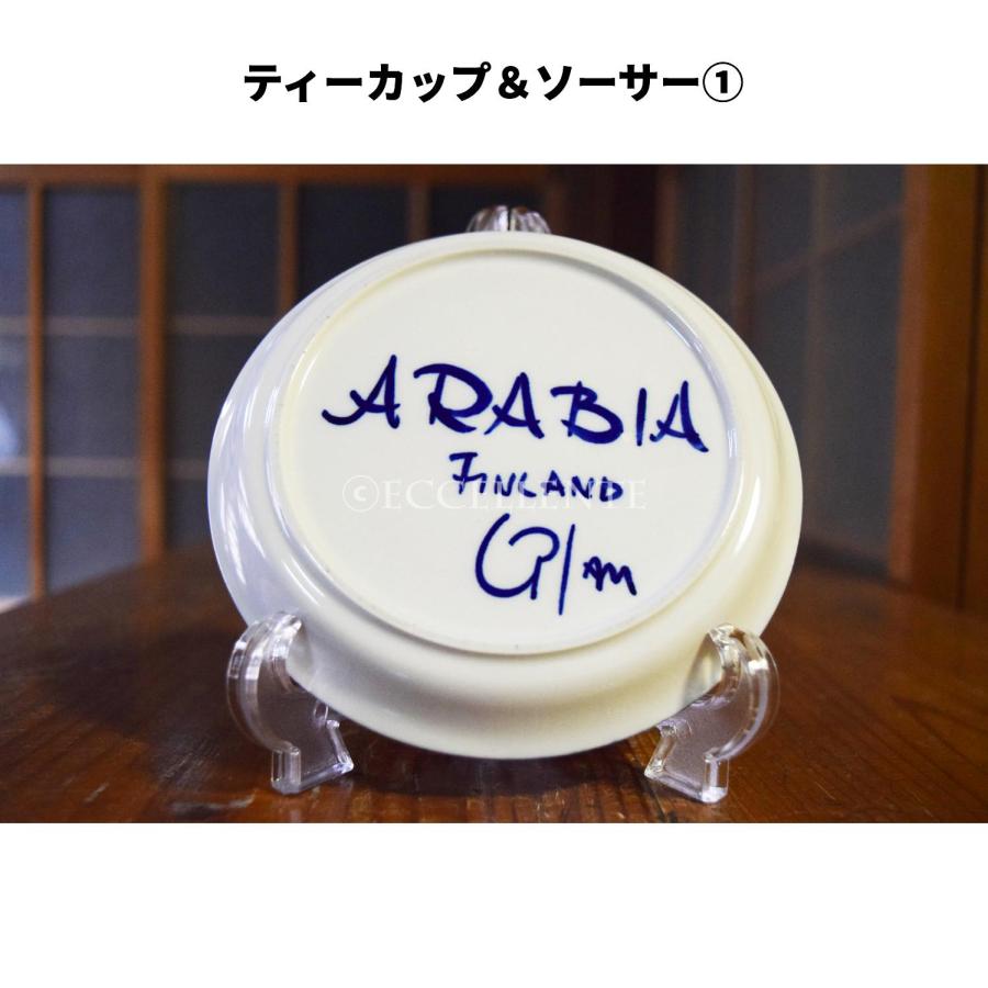 【北欧ヴィンテージ】【アラビア】【ウラ・プロコペ】ヴァレンシア　ティーカップ＆ソーサー(1) - (2)_8