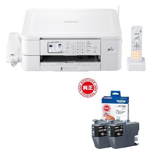 ブラザー(brother) 純正インクセット MFC-J739DN インクジェット複合機子機1台+LC411BK-2PK ブラック2個パック の商品画像