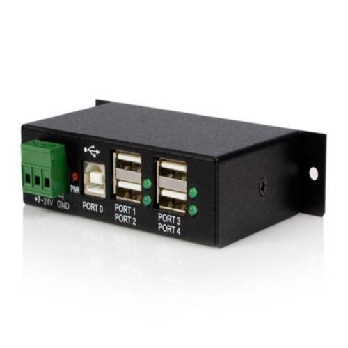 StarTech(スターテック) ST4200USBM ブラック ウォールマウント型産業用4ポートUSB 2ハブ