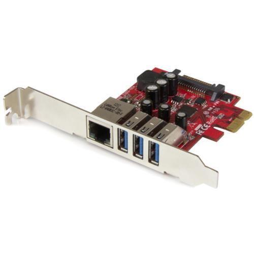 StarTech(スターテック) PEXUSB3S3GE 3ポートUSB3.0/ 1ポートGbE増設PCIeカード