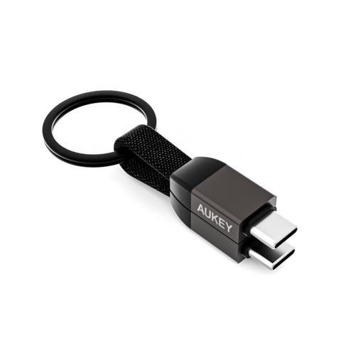 オーキー CB-CC16-BK キーホルダー型USB-C to Cケーブル 10cm | 