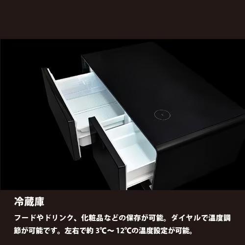 【長期5年保証付】[配送/設置エリア 東京23区 限定]ルーザー STB-90-WOOD(ブラウン) SMART TABLE スマートテーブル 2ドア冷蔵庫[標準設置料込][代引不可]｜eccurrent｜02