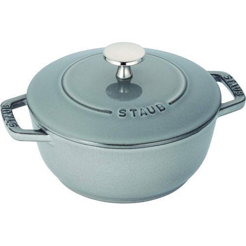 ストウブ(staub) Wa-NABE ワナベ グレー Sサイズ 16cm 両手鍋 IH対応｜eccurrent