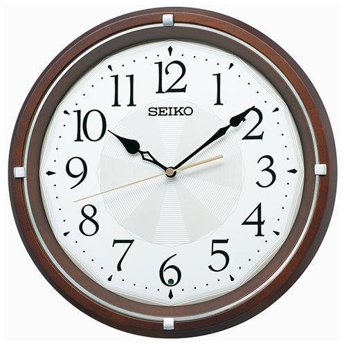 セイコー(SEIKO) KX265B(リンデン・濃茶木地塗装) 電波掛け時計 スタンダードモデル｜eccurrent