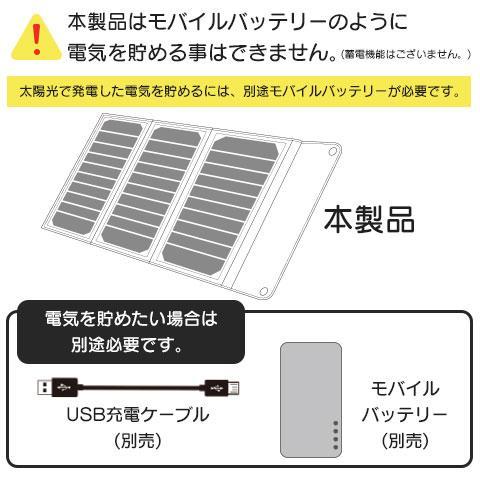エアージェイ(air-j) AJ-NSOLAR16W OR オレンジ ポータブルソーラー
