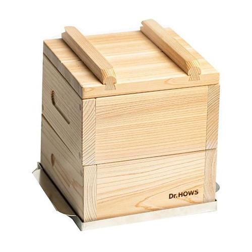 ドクターハウス Dr.HOWS JADAM ミニヒノキ蒸し器2段フルセット セイロ
