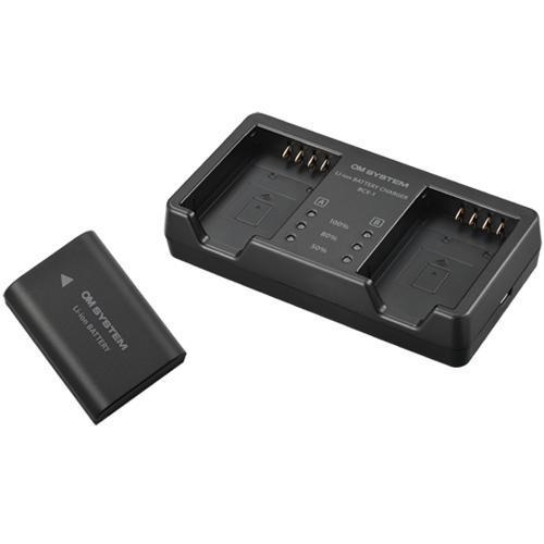 販売在庫 OM SYSTEM SBCX-1 リチウムイオン充電池とバッテリー充電器