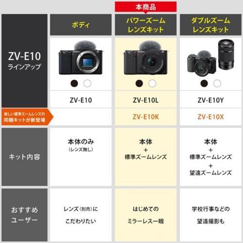 ソニー(SONY) VLOGCAM ZV-E10KB ブラック パワーズームレンズキット